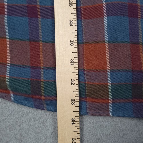 Vintage Polo Ralph Lauren Shirt Men XL Plaid Cotton Flannel Overshirt Work 90s - Picture 7 of 8