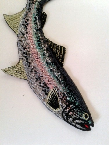 Fish Embroidered Patch for Jacket - Picture 2 of 5