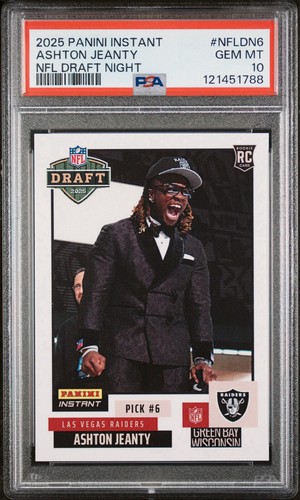 2025 Panini Instant Draft Night Ashton Jeanty PSA 10