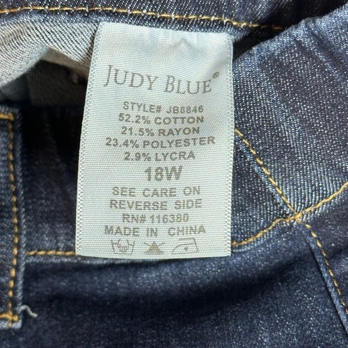 Judy Blue Women's Pull On Skinny Fit Jean Plus Size 18W (HEMMED to 24" Inseam) - Picture 4 of 9