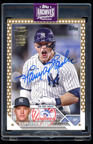 Harrison Bader 2025 Topps Archives Signature Series 1/1  #23TGS-364 Auto - Picture 1 of 2