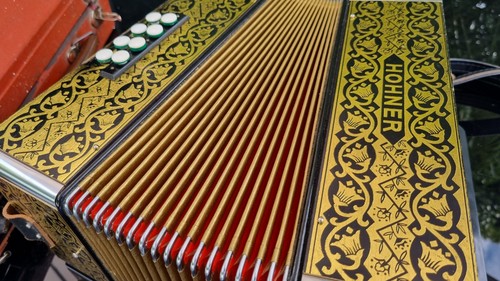 Hohner Pokerwork Melodeon in D/G - Picture 4 of 6