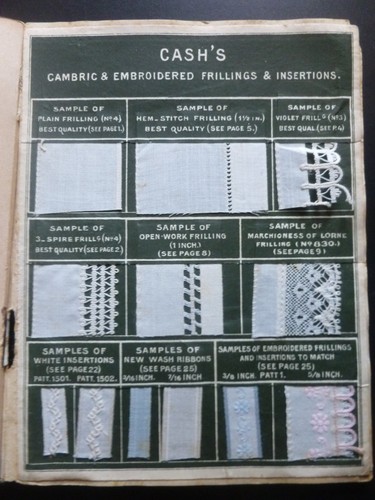 CASH’S COVENTRY FRILLINGS: Musterbuch um 1900 - Kurzwaren - Bild 8 von 13