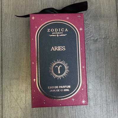 Zodica Perfumery Zodiac Sign Crystal Infused Fragrance .75 FL OZ NIB Aries