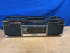 Vintage SANYO M7020 Stereo Boombox AM/FM Cassette Tape Player/Recorder TESTED 