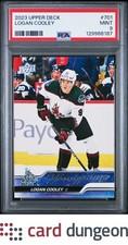 Logan Cooley 2023 Upper Deck #701 Young Guns - 129968187 PSA 9