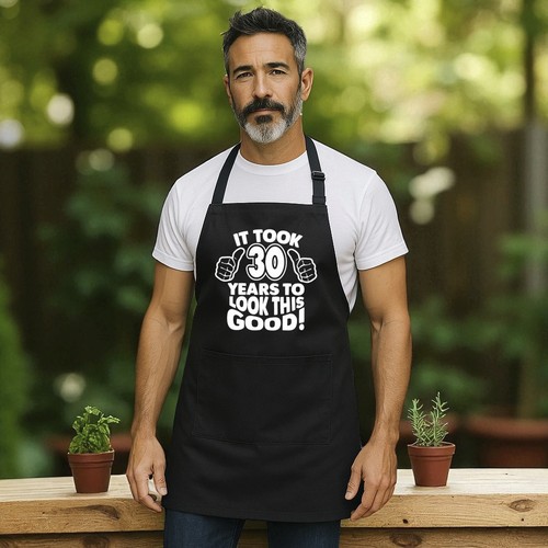 30th Birthday Apron Born In 1995 Gift 30 Years Old Kitchen Cooking BBQ Party - Picture 3 of 6
