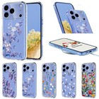 For iPhone 17 16 15 14 13 12 11 Pro Max XR 8+ Flower Clear Case Shockproof Cover