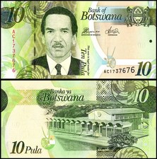 Botswana 10 Pula, 2012, P-30c, UNC