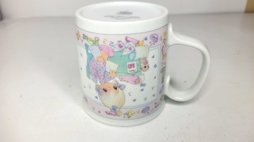 Taza de café Precious Moments "Viernes 10" - Vintage Enesco 1991 - Niña con - Imagen 6 de 8