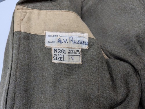 WW2 era Australian Army BCOF named wool uniform service officer's jacket - Picture 8 of 11