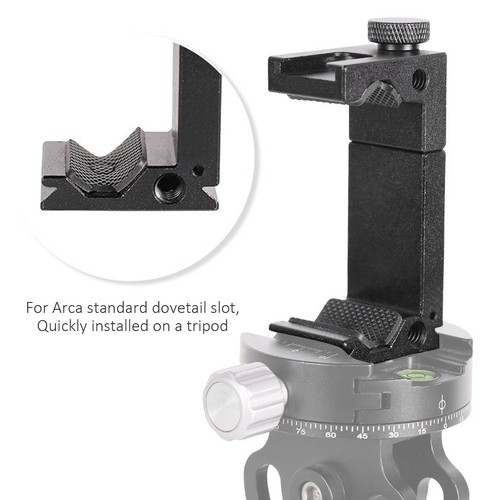 ⊹Mobile Phone Tripod Mount Clip Adjustable Phone Clamp With Cold Shoe For Fill - Picture 5 of 22