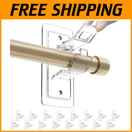 Verstellbare Gardinenhänger - 16er Pack, 17 Pfund Gewichtsbeschränkung - Bild 1 von 9