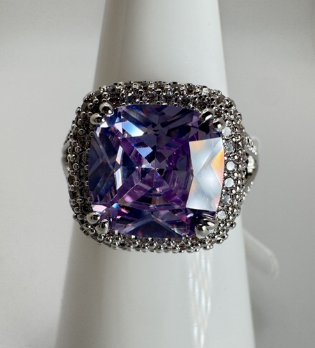 Anello festa bomba misura 7 - RG32330 deliziosamente tuo - topazio lavanda zirconi su rodi - Foto 1 di 4