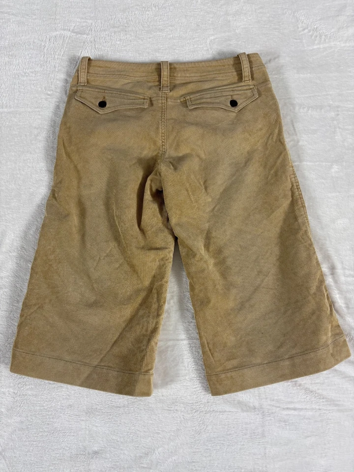 Capris de pana Twenty One 21 para mujer talla 7 Lt bronceado elástico tiro bajo ajuste regular Foto 2 de 4