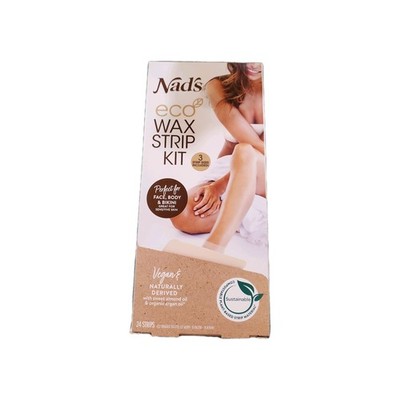 Nads Eco Wax Strip Kit 3 Strip Sizes 24 Count