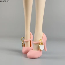 Pink Fashion Doll Shoes for 11.5" Doll High Heels 1/6 Dolls Accessories Kids Toy