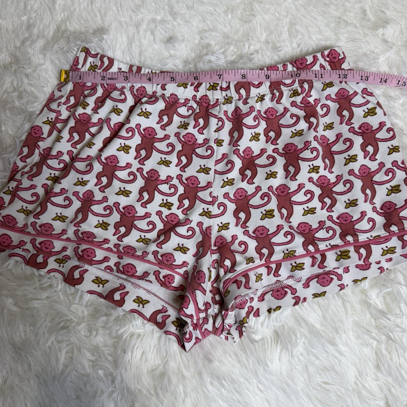 Roller Rabbit Monkey Watermelon Polo Pajamas XS P… - image 9