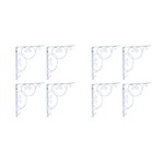  2 Count Shelf Corner Angle Brace Support Brackets Screws Shelves Floating