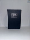 The New English Dictionary BLUE  Faux Book Safe Metal Safe with  Lock & Key-NEW!