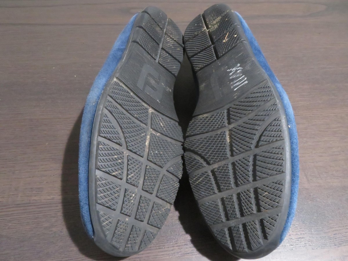 Footjoy Blue Suede Driving Loafers Men Size 9 Shoes Horsebit 