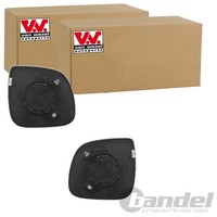 2X Van Wezel Spiegelglas Beheizbar Passend FüR Vw Multivan Transporter Links+Re