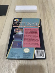 Pictionary (Nintendo System, 1990) NES Authentic CIB Complete w/ Manual 
