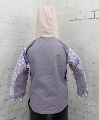 Airblaster Youth Trenchover Snow Jacket, Girls Small (6-8), Lavender Daisy New - Picture 4 of 6