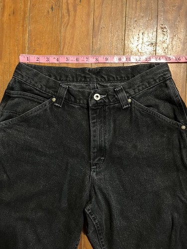 Vintage Lee Latzhose schwarz Carpenter Hose Herren Größe 30x29 - Bild 6 von 9