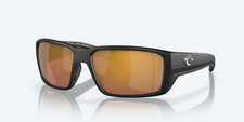 Costa Del Mar Fantail PRO Black / Gold Mirror POLARIZED Glass 580G Sunglasses