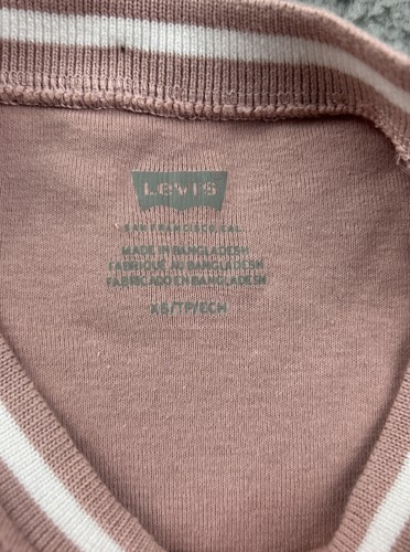 Levi's Women's Size XS Short Sleeve Cropped Oracle Ringer T-Shirt Pink - Picture 5 of 7
