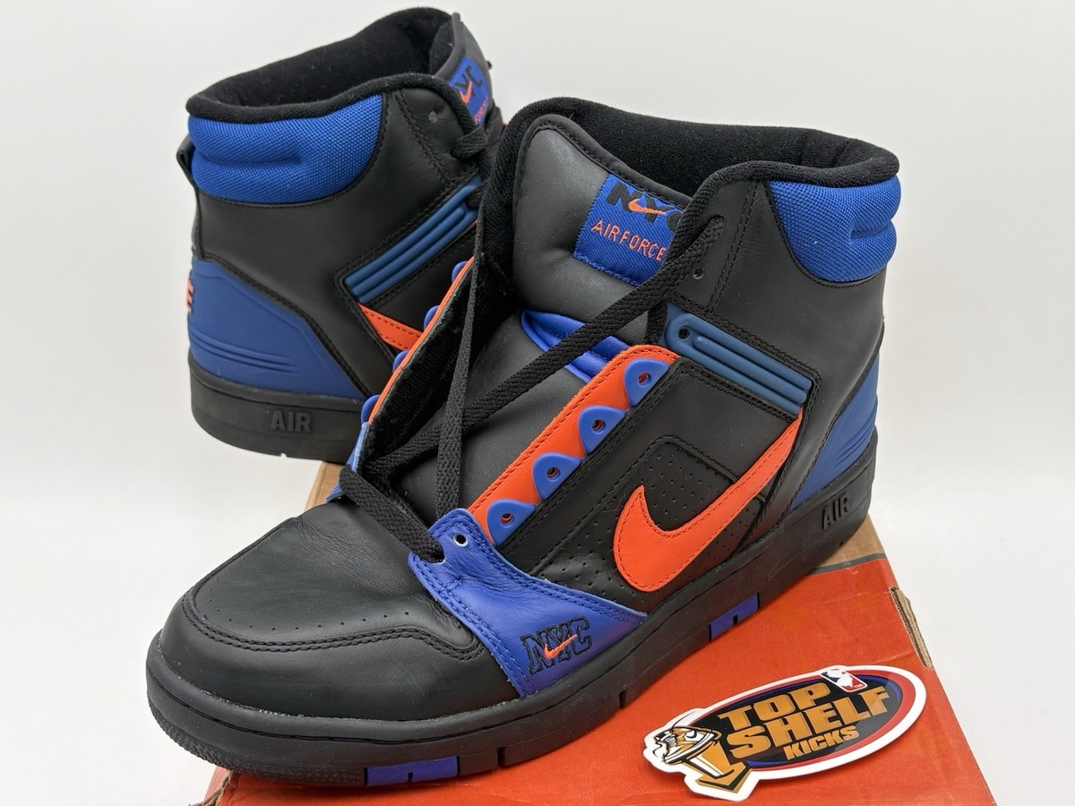 NIKE AIR FORCE2 HI 30cm 12inch 大きいsize Nike Air Force II 2 High Black Knicks Size 12 Authentic Used OG
