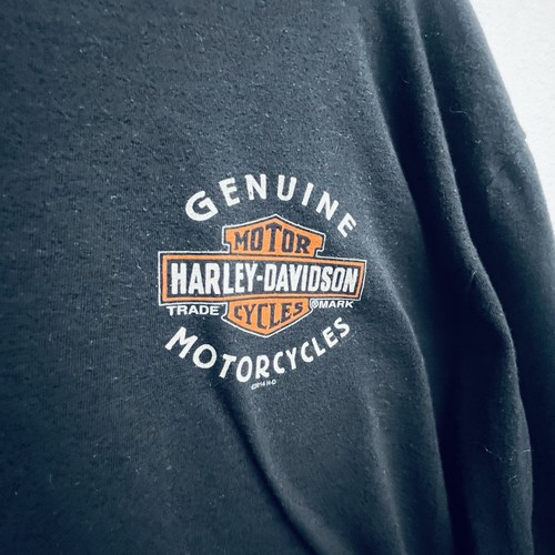 Harley Davidson Hemd Herren XL schwarz lang Tri Cities WA 2013 Motorrad - Bild 2 von 14