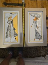 2 Alina Eydel Mixed Media Art ,Glass Bead Mosaic,Acrylic Gold/Silver Leaf 2020 !