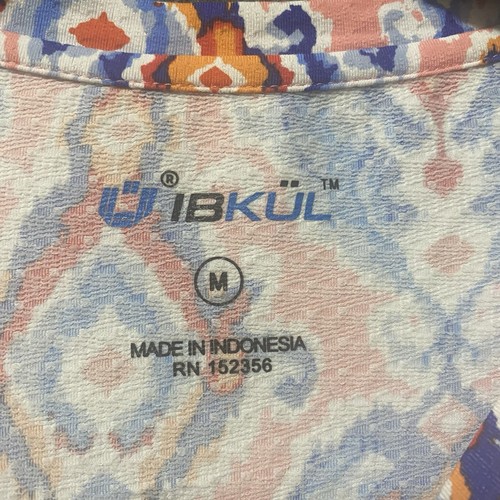 IBKUL Top Damen Medium Ikat Print Mesh Langarm UPF 50 Stretch Shirt Golf - Bild 2 von 8