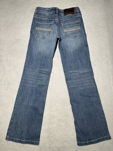 Rock Roll Cowboy Jeans Boys BB 10R Gun Regular Boot Cut Western Youth - Picture 14 of 16