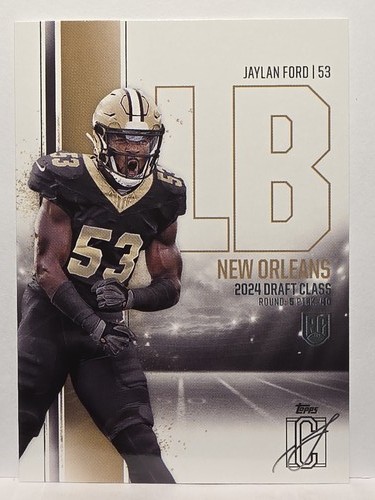 2024 Topps Signature Class #155 Jaylan Ford - Picture 1 of 2