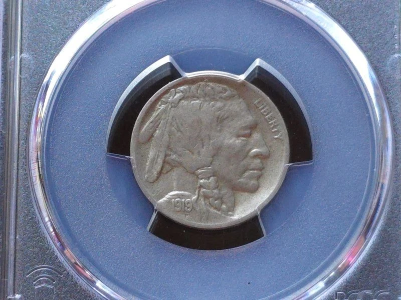 1919-D Buffalo Nickel PCGS Graded VF30 #49638439 - Image 3 of 4