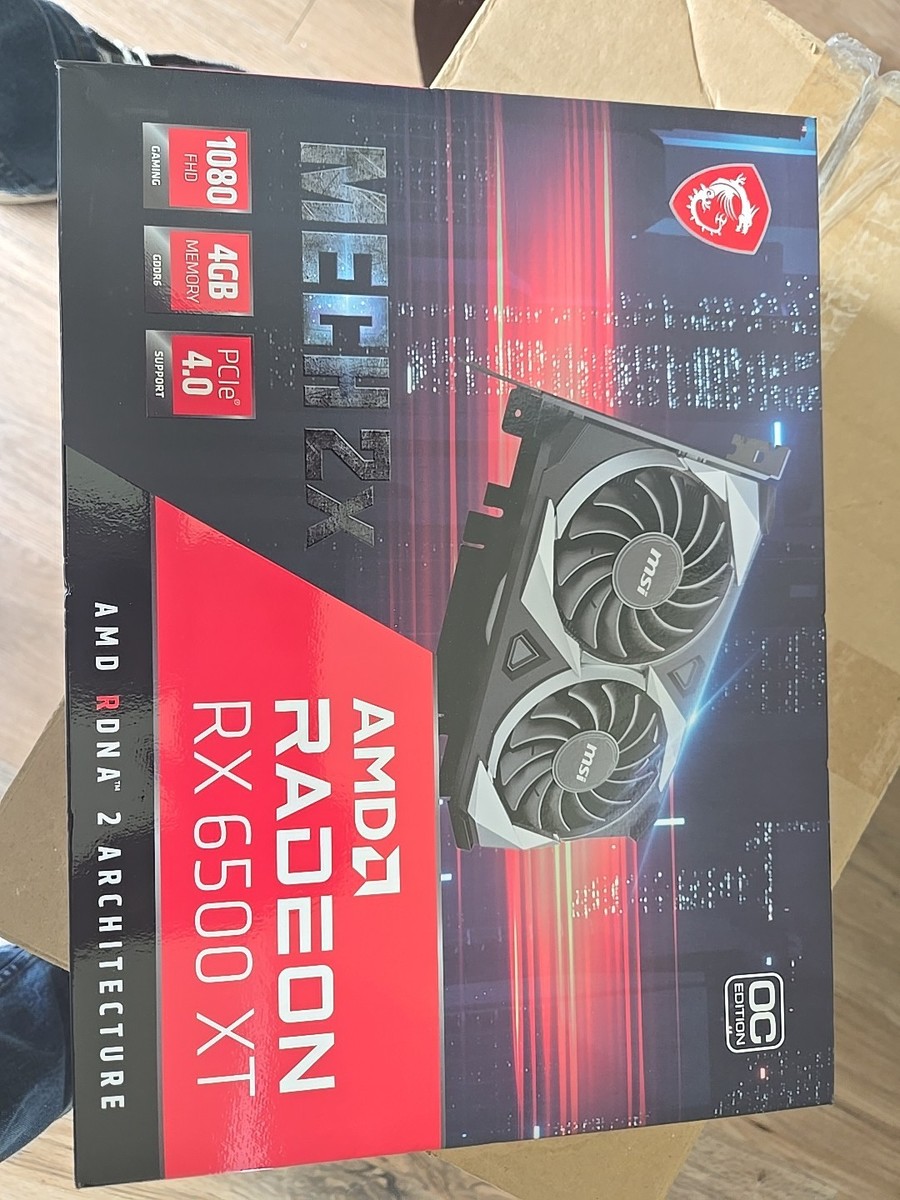 MSI Radeon RX 6500 XT MECH 2X OC 4GB GDDR6 Graphics Card for