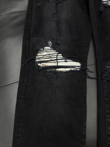 Talla 36 - Jeans Amiri 100% Auténticos Negro Blanco MX1 Envío Rápido $1090 - Imagen 5 de 17