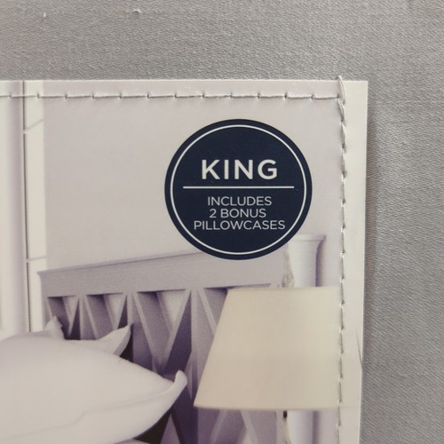 NEW Color Sense 1200 Thread Count King Size 6 Piece Sheet Set Soft Silver A4 - Picture 8 of 8