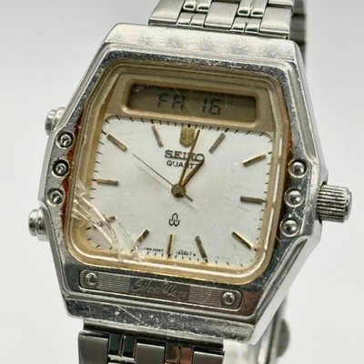 Seiko SilverWave SV122 Rare New Battery Watch Men's Used