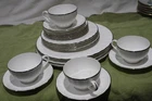 GORHAM FINE CHINA "GRAND MANOR" PLATINUM (20) PCS SET #0090