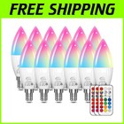 Dimmable Color Changing Chandelier Bulbs, 12-pack