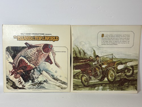 DISNEY Island At The Top Of The World 1974 LP VINYL Record & Illustrated Book - Picture 3 of 12