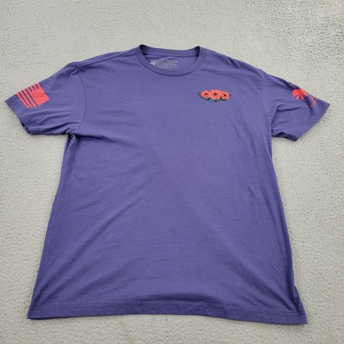 Grunt Style Shirt Mens XL Purple May Their Memory Shine Bright USA Short Sleeve - Picture 2 of 11