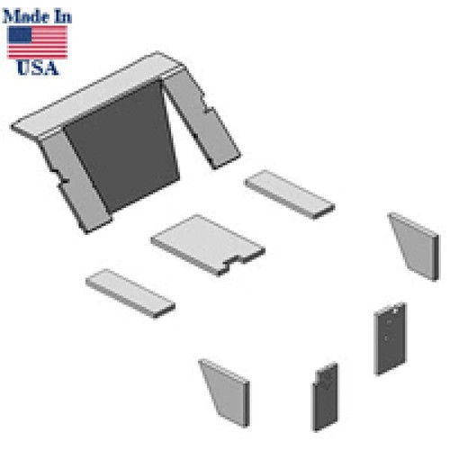 New Black Cab Foam Kit Fits Case-IH Tractor Models 786 886 986 1086 1486 + - Picture 2 of 11