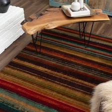 Mohawk Home Boho Stripe 5' x 8' Area Rug - Multicolor - Perfect for Living Ro...