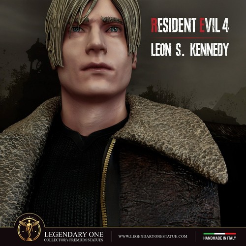 Resident Evil 4 Leon Scott Kennedy Busto 1:1 Action Figure 1/4 Statua Premium - Picture 3 of 11