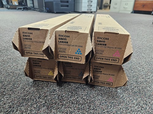 NEU Original Ricoh IMC4500/C6000 CMYKToner Set 2x 842280,842281,842282 (6 insgesamt)